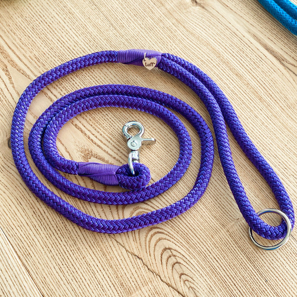 Flourish - Purple - Marine Rope Leash